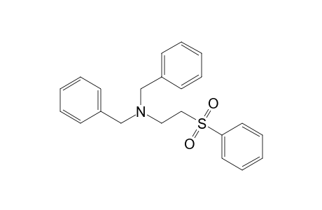 2-(benzenesulfonyl)-N,N-bis(phenylmethyl)ethanamine