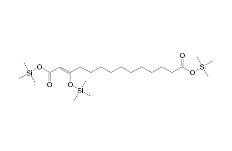 3-Hydroxytetradecenedioic acid-tris-trimethylsilyl derivative