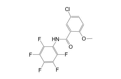 5-chloro-2-methoxy-N-(2,3,4,5,6-pentafluorophenyl)benzamide