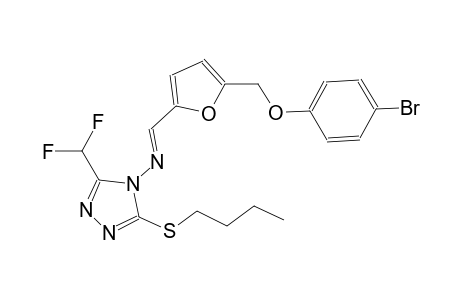 N-((E)-{5-[(4-bromophenoxy)methyl]-2-furyl}methylidene)-3-(butylsulfanyl)-5-(difluoromethyl)-4H-1,2,4-triazol-4-amine