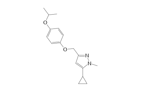 1H-Pyrazole, 5-cyclopropyl-1-methyl-3-[[4-(1-methylethoxy)phenoxy]methyl]-