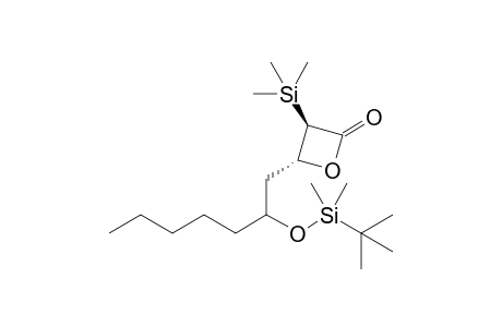 trans-3-Trimethylsilyl-4-[2'-(tert-butyldimethylsilyloxy)heptyl]oxetan-2-one