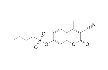 3-Cyano-4-methyl-2-oxo-2H-chromen-7-yl butane-1-sulfonate