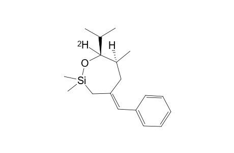 (E)-SYN-2,2,6-TRIMETHYL-4-BENZYLIDEN-7-DEUTERO-7-ISOPROPYL-1,2-OXASILEPANE