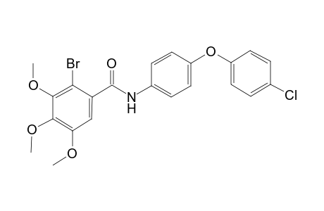 2-Bromanyl-N-[4-(4-chloranylphenoxy)phenyl]-3,4,5-trimethoxy-benzamide