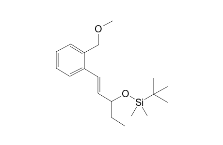 (E)-3-tert-Butyldimethylsilyloxy-1-[(2-methoxymethyl)-phenyl]pent-1-ene