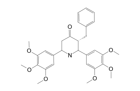 T(3)-BENZYL-R(2),C(6)-BIS-(3,4,5-TRIMETHOXYPHENYL)-PIPERIDIN-4-ONE