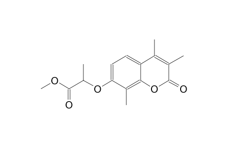 methyl 2-[(3,4,8-trimethyl-2-oxo-2H-chromen-7-yl)oxy]propanoate