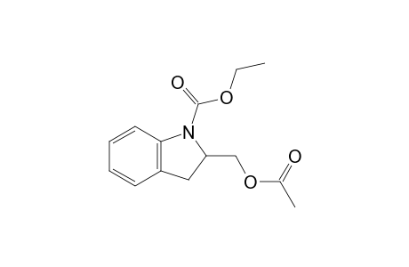 2-(acetoxymethyl)indoline-1-carboxylic acid ethyl ester