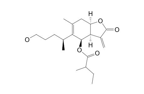 6-BETA-O-(2'-METHYLBUTYRYL)-BRITANNILACTONE;5-(4-HYDROXY-1-METHYLBUTYL)-6-METHYL-4-(2-METHYLBUTYRYLOXY)-3-METHYLENE-3A,4,7,7A-TETRAHYDRO-2-(3-H)-BE