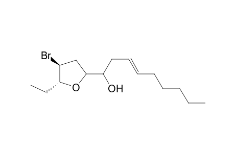 2(R)-Ethyl-3(S)-bromo-5-(1-hydroxy-3(E)-nonenyl)tetrahydrofuran
