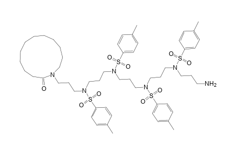 Benzenesulfonamide, N-[3-[(3-aminopropyl)[(4-methylphenyl)sulfonyl]amino]propyl]-4-methyl-N-[3-[[(4-methylphenyl)sulfonyl][3-[[(4-methylphenyl)sulfonyl][3-(2-oxoazacyclotridec-1-yl)propyl]amino]propyl]amino]propyl]-