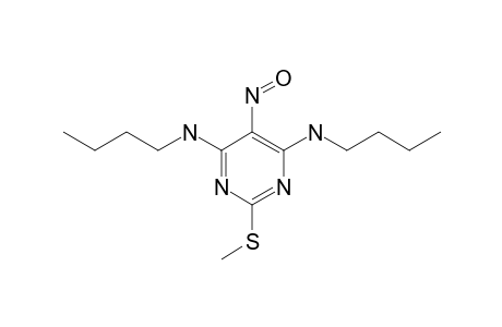 N(4),N(6)-DIBUTYL-2-METHYLTHIO-5-NITROSO-PYRIMIDINE-4,6-DIAMINE