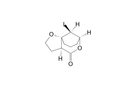 6,9a-Methano-9aH-furo[3,2-c]oxocin-4(2H)-one, hexahydro-10-iodo-, (3a.alpha.,6.beta.,9a.beta.,10S*)-