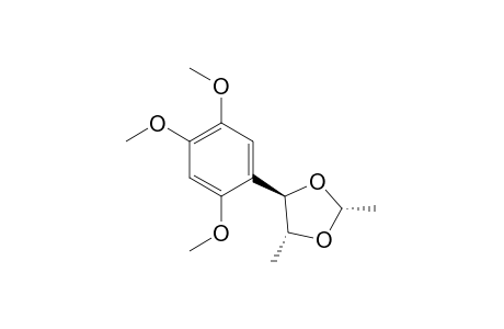 rel-(2R,4R,5R)-4-(2',4',5'-Trimethoxyphenyl)-2,5-dimethyl-1,3-dioxolane