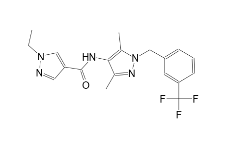 N-{3,5-dimethyl-1-[3-(trifluoromethyl)benzyl]-1H-pyrazol-4-yl}-1-ethyl-1H-pyrazole-4-carboxamide