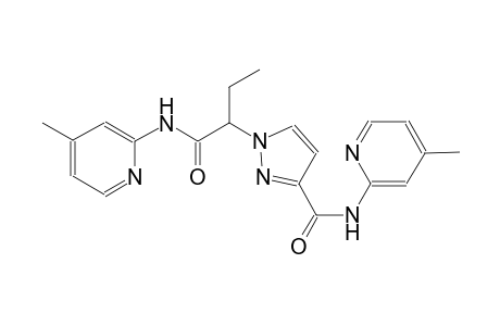 1H-pyrazole-1-acetamide, alpha-ethyl-N-(4-methyl-2-pyridinyl)-3-[[(4-methyl-2-pyridinyl)amino]carbonyl]-
