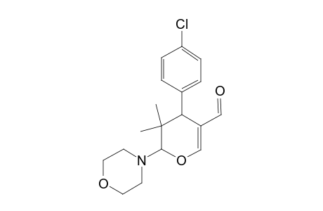 4-(p-Chlorophenyl)-5,5-dimethyl-6-(N-morpholinyl)-(4H,5H,6H)-oxin-3-carboxaldehyde