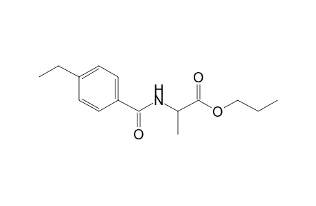 l-Alanine, N-(4-ethylbenzoyl)-, propyl ester