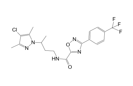 N-[3-(4-chloro-3,5-dimethyl-1H-pyrazol-1-yl)butyl]-3-[4-(trifluoromethyl)phenyl]-1,2,4-oxadiazole-5-carboxamide