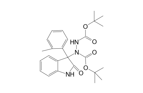 Di-tert-butyl 1-(2-oxo-3-o-tolylindolin-3-yl)hydrazine-1,2-dicarboxylate