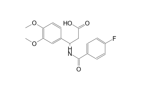 benzenepropanoic acid, beta-[(4-fluorobenzoyl)amino]-3,4-dimethoxy-