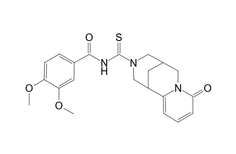 Benzamide, 3,4-dimethoxy-N-[(6-oxo-7,11-diazatricyclo[7.3.1.0(2,7)]trideca-2,4-dien-11-yl)carbonothioyl]-