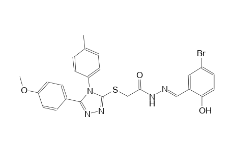 N'-[(E)-(5-bromo-2-hydroxyphenyl)methylidene]-2-{[5-(4-methoxyphenyl)-4-(4-methylphenyl)-4H-1,2,4-triazol-3-yl]sulfanyl}acetohydrazide