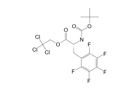 (R)-2,2,2-TRICHLOROETHYL-2-(TERT.-BUTOXYCARBONYLAMINO)-3-(PENTAFLUOROPHENYL)-PROPANOATE