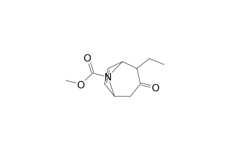 4-Ethyl-3-keto-8-azabicyclo[3.2.1]oct-6-ene-8-carboxylic acid methyl ester