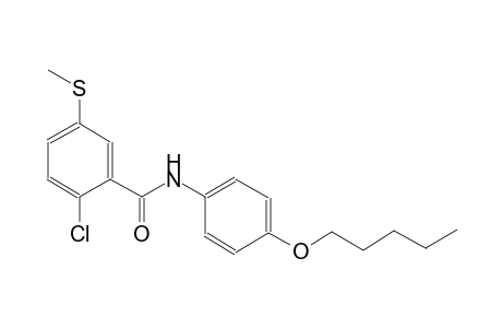 benzamide, 2-chloro-5-(methylthio)-N-[4-(pentyloxy)phenyl]-