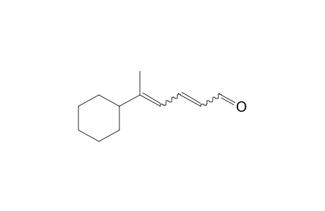 5-Cyclohexylhexa-2,4-dienal