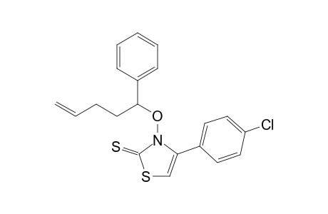 4-(4-Chlorophenyl)-3-(1-phenylpent-4-enoxy)-1,3-thiazole-2-thione