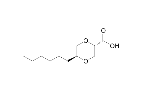 (2S,5S)-5-hexyl-1,4-dioxane-2-carboxylic acid