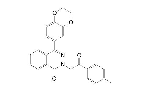 4-(2,3-dihydro-1,4-benzodioxin-6-yl)-2-[2-(4-methylphenyl)-2-oxoethyl]-1(2H)-phthalazinone