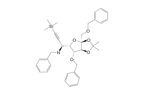 (6R)-1,4-DI-O-BENZYL-6-BENZYLAMINO-6-DEOXY-2,3-O-ISOPROPYLIDENE-6-C-(TRIMETHYLSILYLETHYNYL)-ALPHA-L-SORBOFURANOSIDE