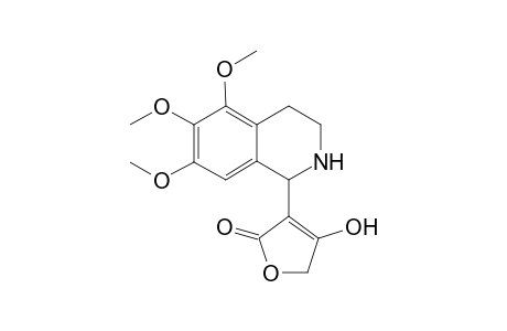 5,6,7-Trimethoxy-1-(2-hydroxy-4-oxa-5-oxocyclopentenyl)-3,4-dihydroisoquinoline