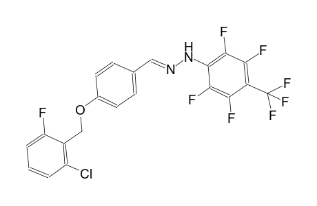 benzaldehyde, 4-[(2-chloro-6-fluorophenyl)methoxy]-, [2,3,5,6-tetrafluoro-4-(trifluoromethyl)phenyl]hydrazone