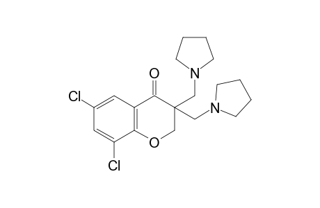 3,3-bis[(1-pyrrolidinyl)methyl]-6,8-dichloro-4-chromanone