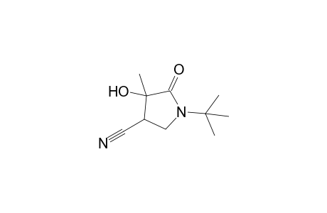 1-tert-Butyl-4-hydroxy-4-methyl-5-oxo-3-pyrrolidinecarbonitrile