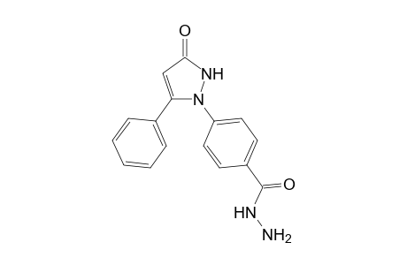 4-(3-Oxo-5-phenyl-2,3-dihydropyrazol-1-yl)benzohydrazide