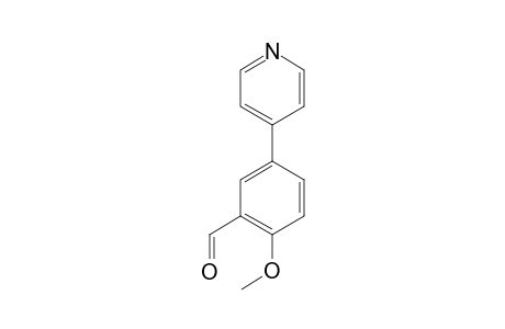 2-Methoxy-5-(4-pyridinyl)benzaldehyde