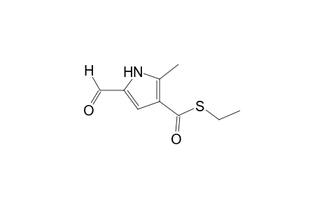 5-formyl-2-methylthiopyrrole-3-carboxylic acid, S-ethyl ester