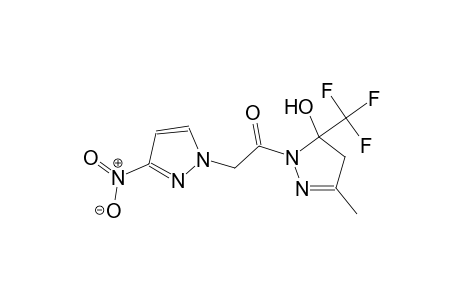 3-methyl-1-[(3-nitro-1H-pyrazol-1-yl)acetyl]-5-(trifluoromethyl)-4,5-dihydro-1H-pyrazol-5-ol