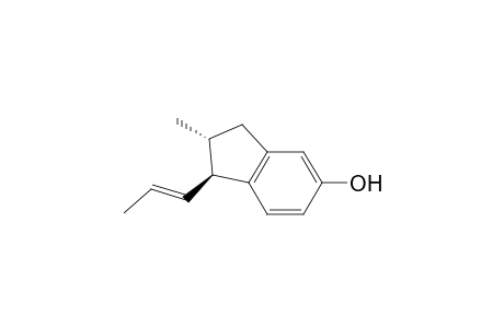 1H-Inden-4-ol, 2,3-dihydro-2-methyl-3-(1-propenyl)-, [2.alpha.,3.beta.(E)]-