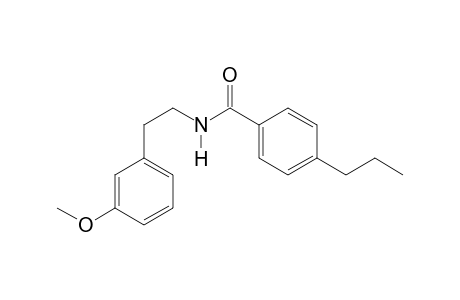 3-Methoxyphenethylamine 4-propylbenzoyl