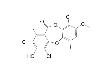 11H-Dibenzo[b,e][1,4]dioxepin-11-one, 2,4,9-trichloro-3-hydroxy-8-methoxy-1,6-dimethyl-
