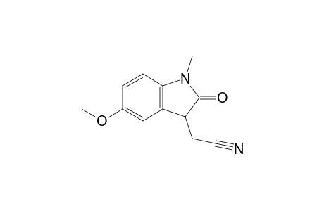 (5-Methoxy-1-methyl-2-oxo-2,3-dihydro-1H-indol-3-yl)acetonitrile