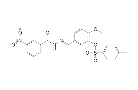 2-methoxy-5-{(E)-[(3-nitrobenzoyl)hydrazono]methyl}phenyl 4-methylbenzenesulfonate