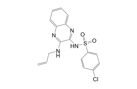benzenesulfonamide, 4-chloro-N-[3-(2-propenylamino)-2-quinoxalinyl]-